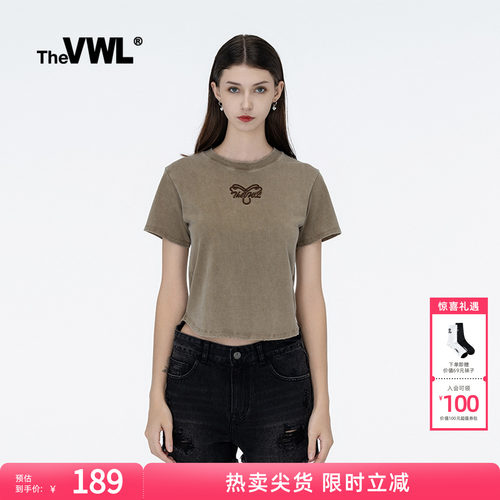 美式薄款辣妹T恤短袖VWL