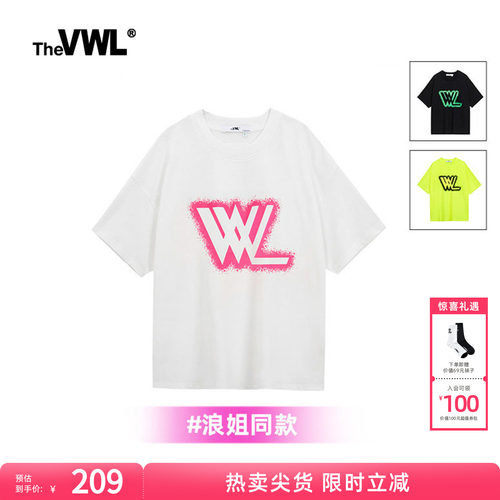 VWL夏季新款短袖t恤印花男女