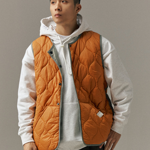 双面穿内胆轻薄棉马甲 日系休闲百搭宽松工装 NESSTTU 25秋冬新品