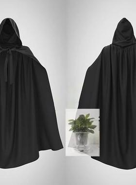 MD+Clo3d中世纪风格黑色斗篷披风3D模型 MD服装 打板源文件3369