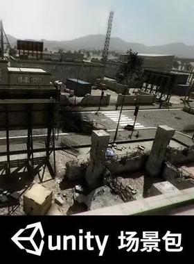 Unity MorderRuins 现代城市 废墟 战后 灾难 枪机 U3D场景