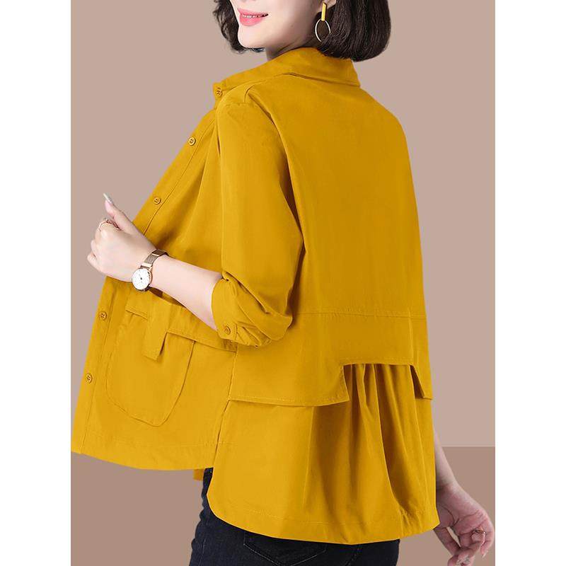 MONLOUVE休闲爆款短外套女士装春秋冬季2025年新款小个子大码风衣