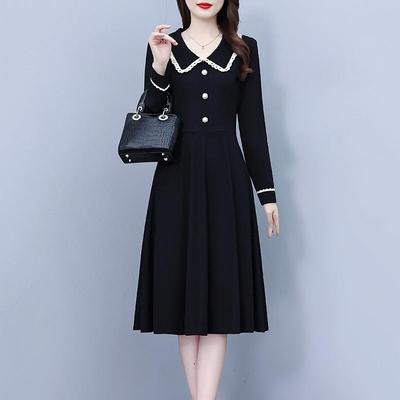 MONLOUVE连衣裙子女士春秋冬季2025年新款妈妈爆款a字气质长袖收