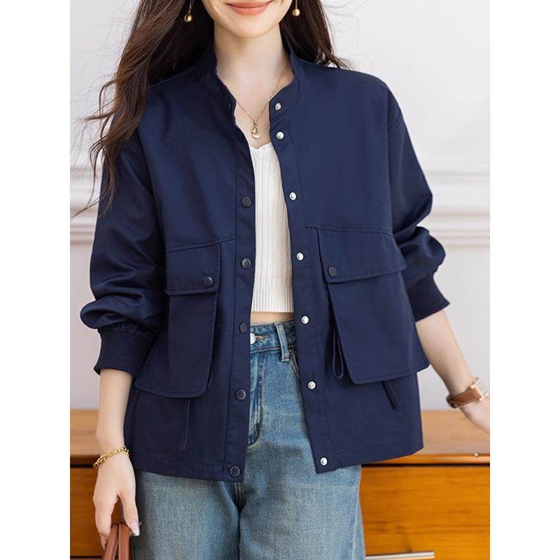 MONLOUVE工装爆款风衣洋气短外套女士装春秋冬季2025年新款小个子