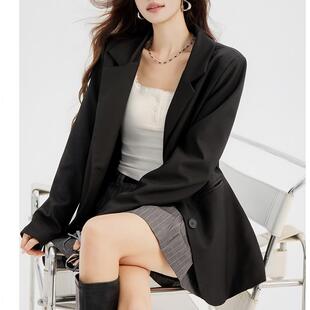 MONLOUVE西装西服时尚短外套女士装春秋冬季2025年新款小个子爆款