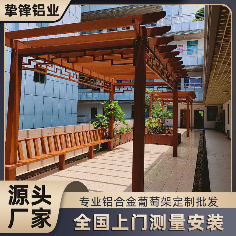 别墅花园葡萄架阳台露台庭院户外凉亭阳光棚长廊简易金属景观廊架