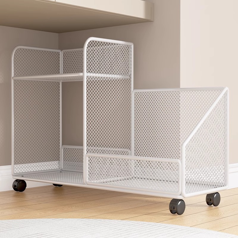 书包置物架书本收纳神器小推车可移动家用多层桌下放包收纳架书架