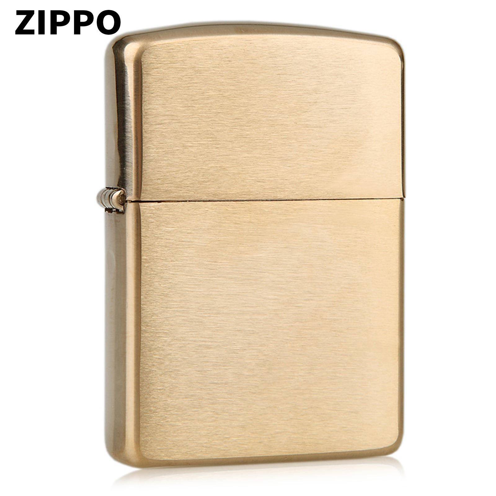 Zippo芝宝正品防风煤油打火机砂轮明火168拉丝盔甲经典款光板