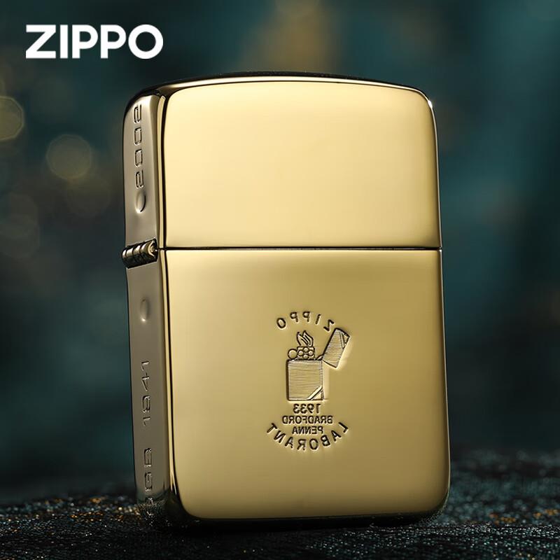 ZIPPO打火机煤油防风芝宝复刻18K金限量收藏新年送男朋友礼物zipo