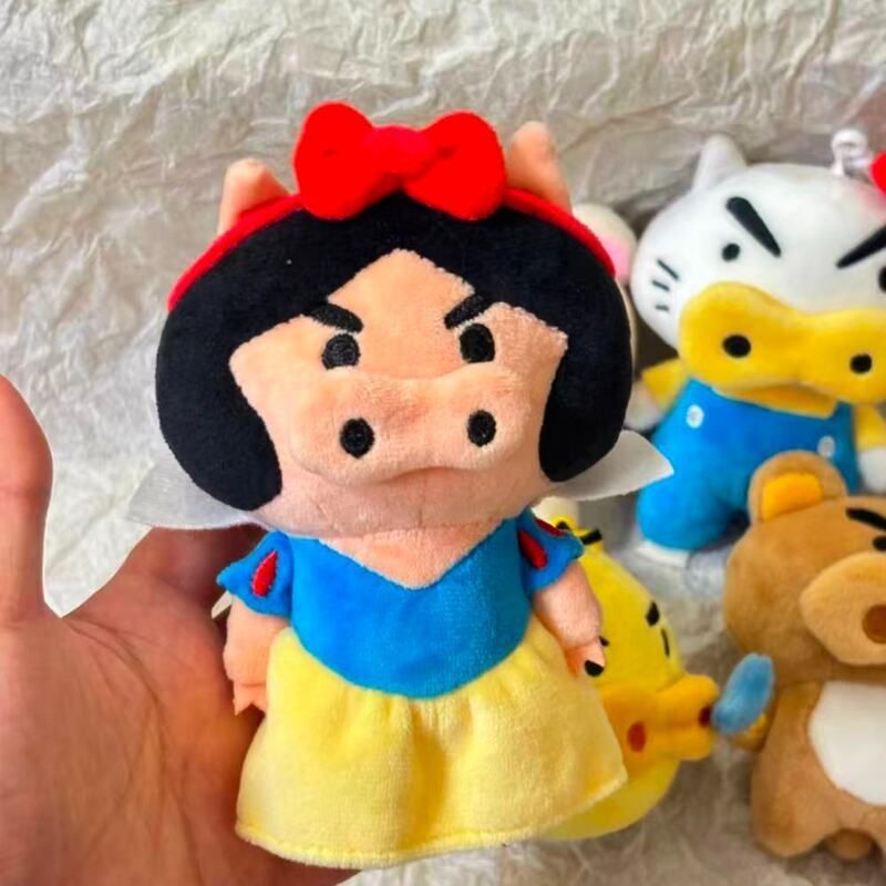 白雪公猪左卫门挂件可爱抽象丑萌小众少女心玩偶毛绒公仔礼物