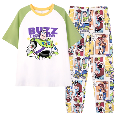 儿童睡衣夏季纯棉男童短袖长裤