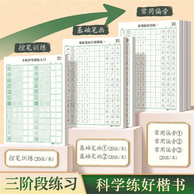 速发楷书常用000字小学生儿童练字入门控笔笔划笔顺专用正楷写字