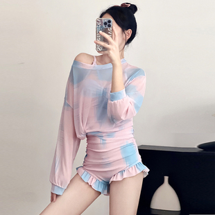 长装 速发榴芒小姐2024新款 守感遮肚小胸聚拢保性高级感泳袖