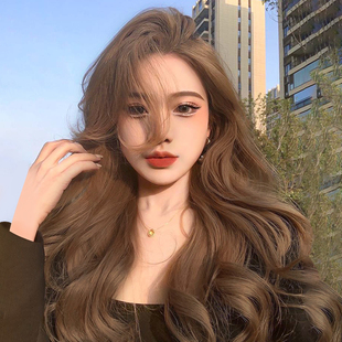 速发沐假发奇长发自然中分刘海大波浪全头套式长卷发假发套