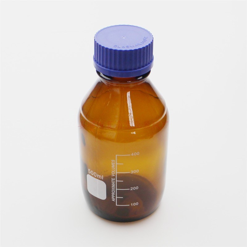 速发优质棕色蓝盖试品瓶500瓶螺口瓶试剂瓶,样剂,,丝口试剂瓶