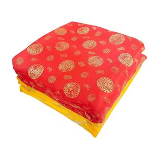 速发寿被男寿被人葬用品红事铺金盖白老殡寿衣冲喜盖单烫金寿褥