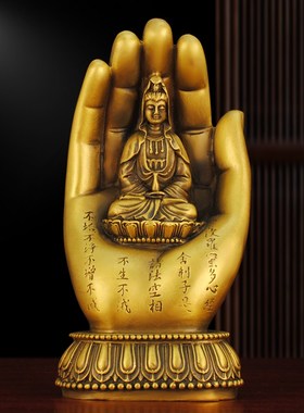 速发纯铜佛手如手手掌只来厅天五指山禅意新中式客遮用品