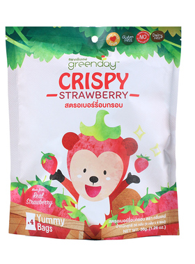greenday泰国进口水果冻干零添加草莓水果脆片儿童零食