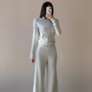 消烦局长 外套阔腿长裤 遛弯套装 开衫 条纹套装 ·软糯糯加绒修身