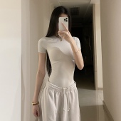 显瘦短袖 贴合系列·高弹修身 正肩女士T恤夏纯色上衣 消烦局长