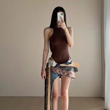 【消烦局长】卡戴珊 Fit连体修身无袖背心女士夏外穿健身运动上衣