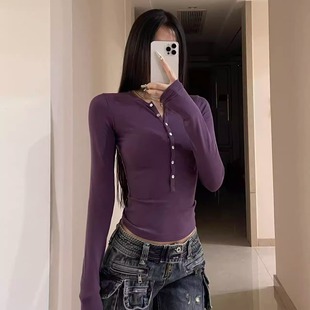 型·长袖 超绝版 上衣打底百搭高知感亨利衫 消烦局长