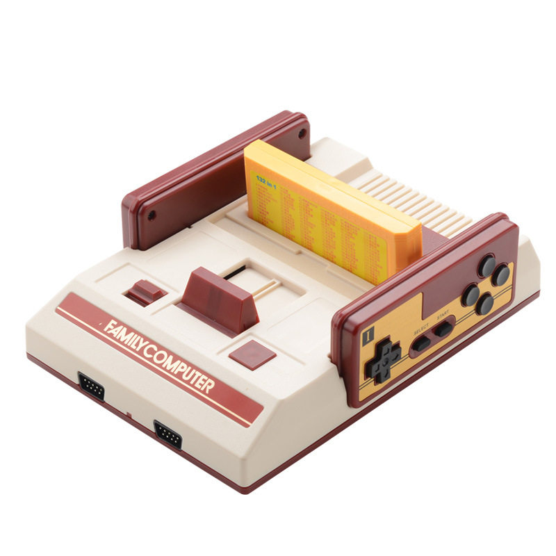 厂家直销 怀旧经典插卡电视游戏机fc红白机内置632个游戏80后珍藏