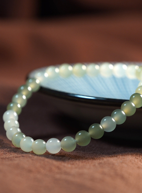 和田玉手链青海清新珠子饰品