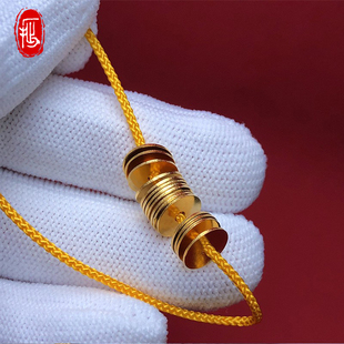 藏式铜隔片18k镀金超薄直切美国进口包金隔片星月老型文玩配饰