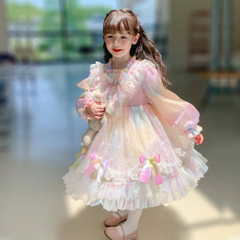 洛丽塔公主裙宝宝生日礼服超仙图片