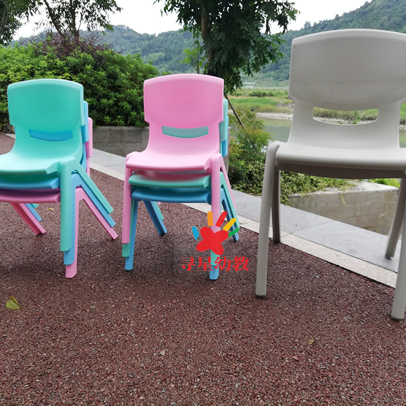 塑料椅子培训班大中小学生桌椅家用加厚板凳成人熟胶儿童靠背椅子