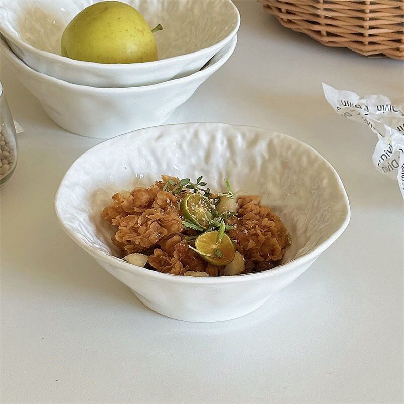 ins风沙拉碗酸奶碗面碗岩