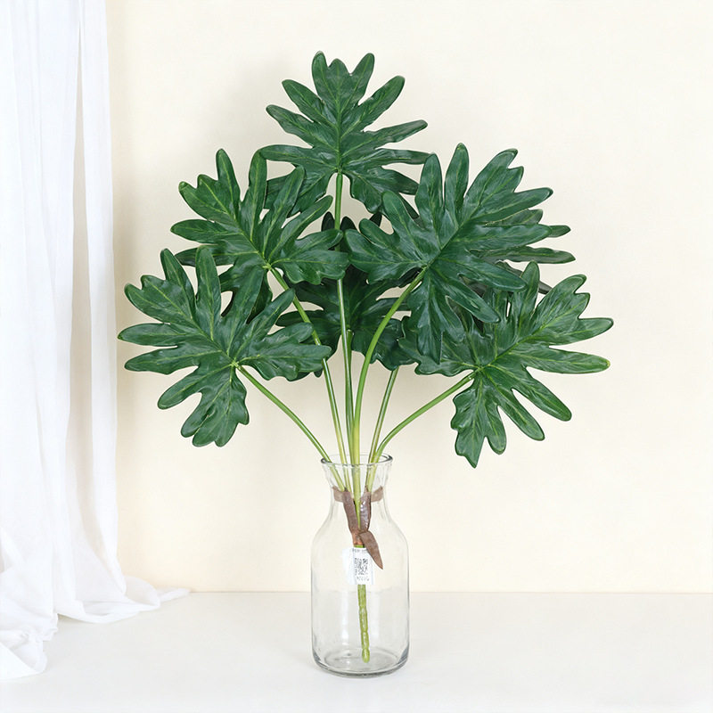 仿真绿植7头龟背叶春芋