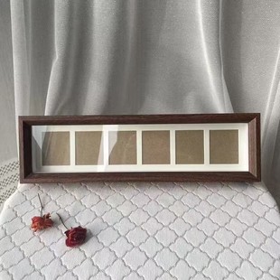 六行相框摆台画框客厅玄关装饰摆件放钱币展示相框工艺品收藏送礼