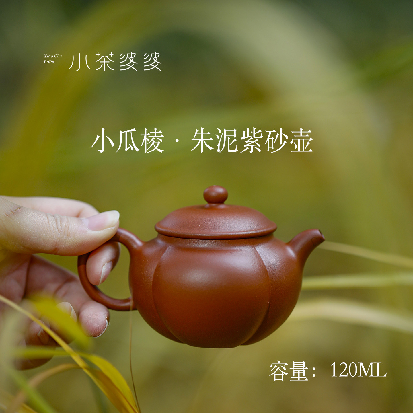 福利款·瓜棱朱泥紫砂壶