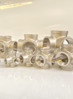 304不锈钢立体五通接头 内螺纹立体5通DN15 2346分11.2寸1.5寸2寸