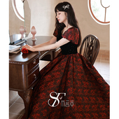 高级感敬酒服新娘气质红色长款 订婚晚礼服女在逃公主连衣裙成人礼