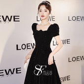 黑色晚礼服女2026新款 宴会高定年会连衣裙 高端气质轻奢高级感法式