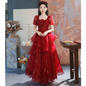 新娘敬酒服2026新款 春夏在逃公主订婚高级感轻奢气质结婚礼服裙女