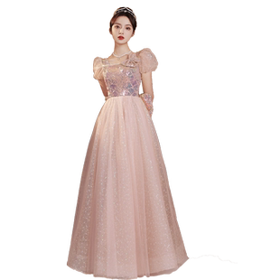 高贵晚礼服女音乐生艺考气质高端宴会成人礼高级感仙气年会连衣裙