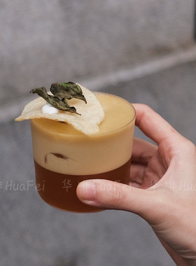 华啡HuaFei冰美式拿铁咖啡杯玻璃