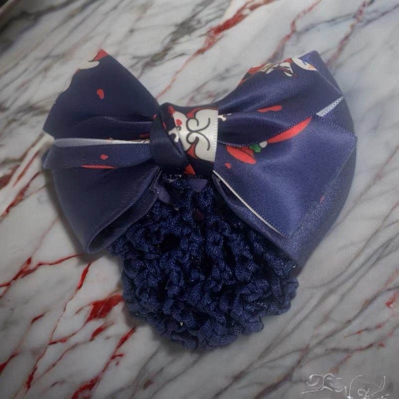 蜜雪冰城发夹雪王发夹职业头花发网雪王线下员工工作发夹奶茶店