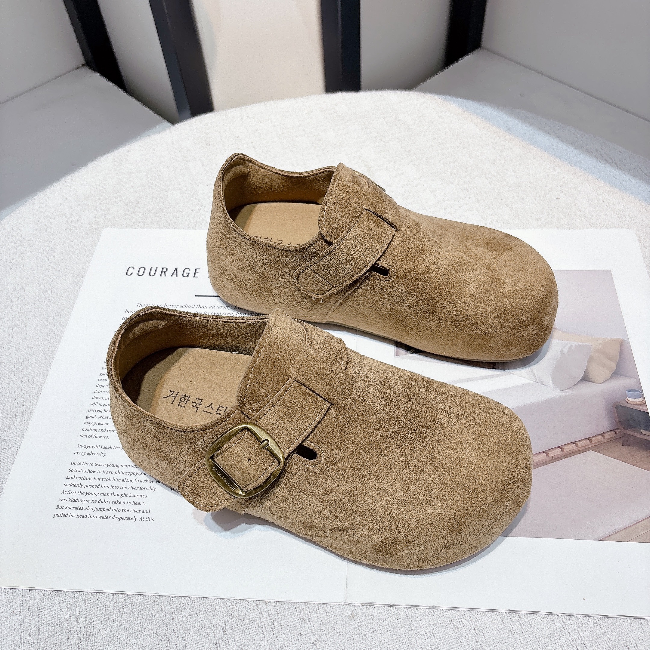 复古勃肯鞋女2025年秋冬季新款