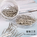 Дели -металлический обратный офис поставляет цветные закладки творческий симпатичный изогнутый игольный клип u -обрабоченный игла с толстыми гальвами