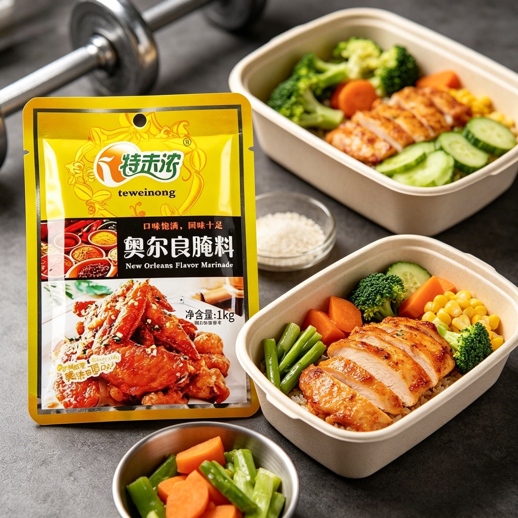 特味浓奥尔良腌料1kg*10袋整箱商用新奥尔良烤鸡翅鸡腿烧烤腌渍粉