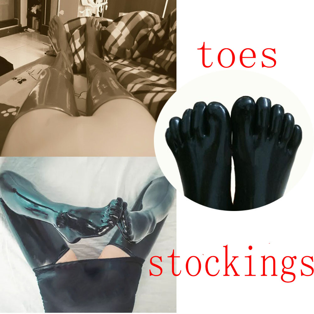 【SUYI】乳胶长筒袜  五指袜 分趾袜 乳胶五指袜长筒袜 定制