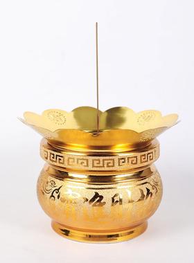 枫灰正艺ZMV工艺双线条用加厚型香炉围  合金香炉围香托 家招财炉