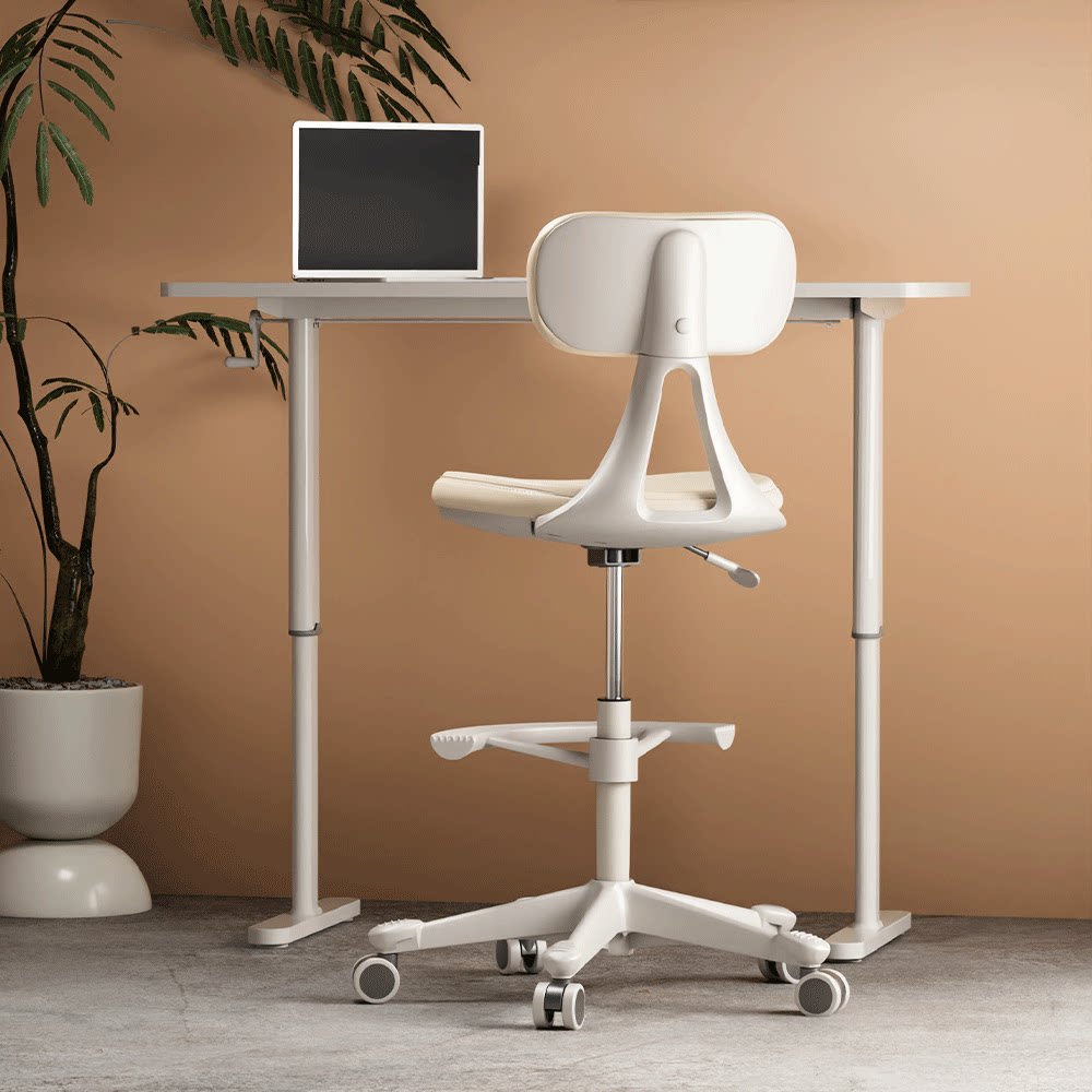 高脚电脑椅升降椅吧台椅家用办公椅学习椅转椅靠背凳吧椅骑马鞍椅