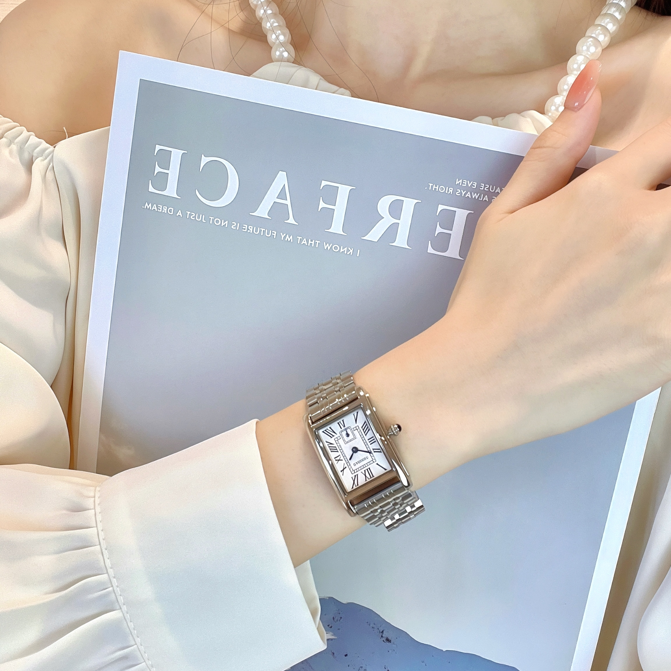 2025新款方形钢带女款防水女表