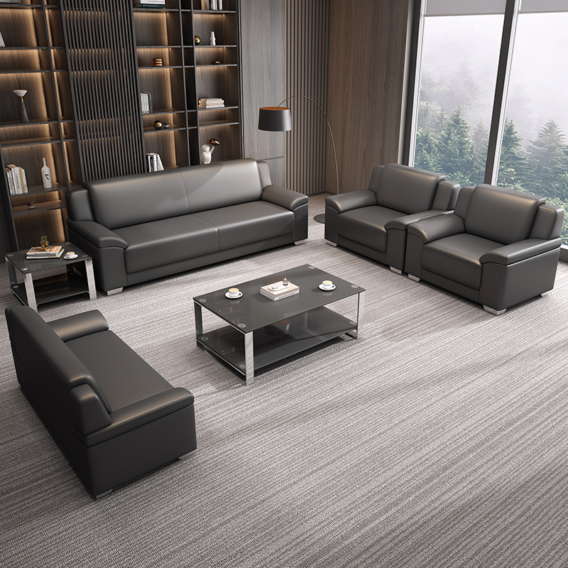 办公沙发商务简约接待会客三人位